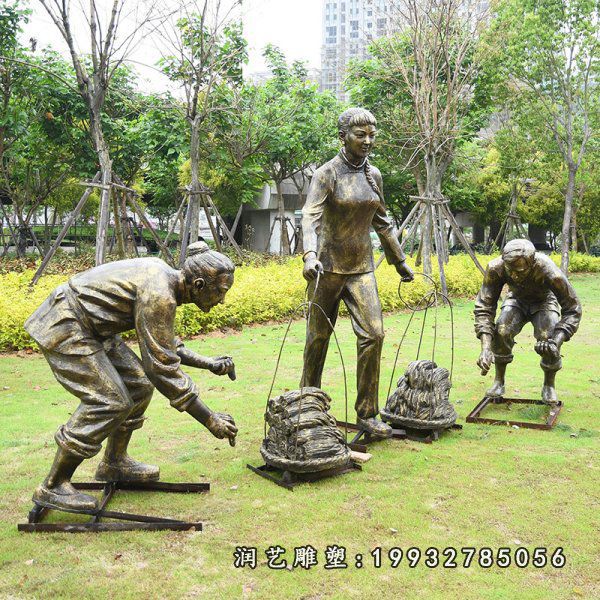 铜雕古代人物雕塑