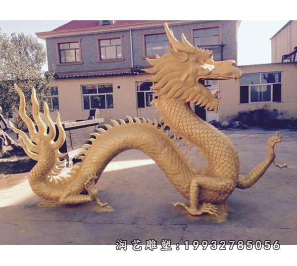 草坪龙动物铜雕