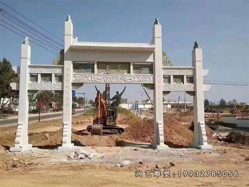 游乐场牌坊景观石雕