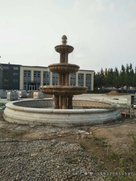 酒店喷泉景观铜雕