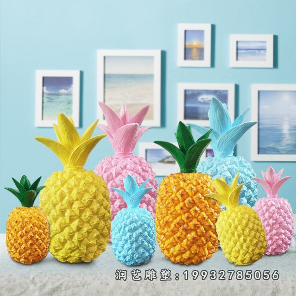 公园玻璃钢菠萝景观雕塑