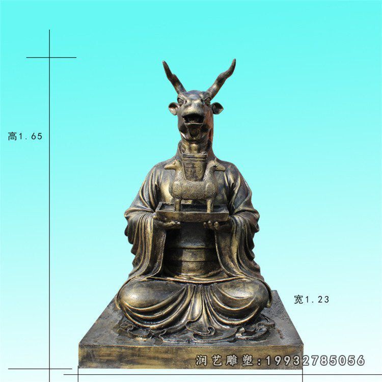 小区十二生肖动物铜雕