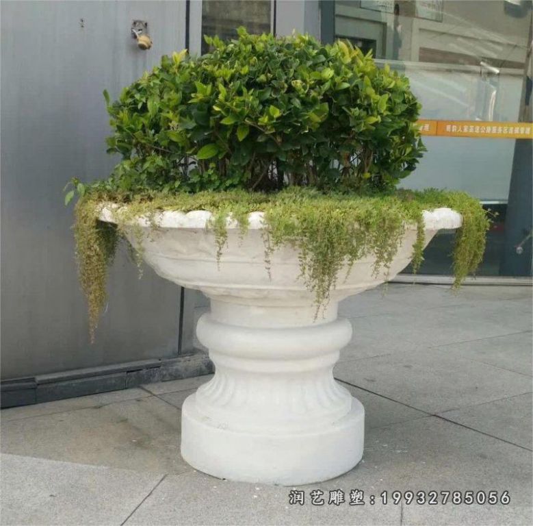 小区花盆景观石雕