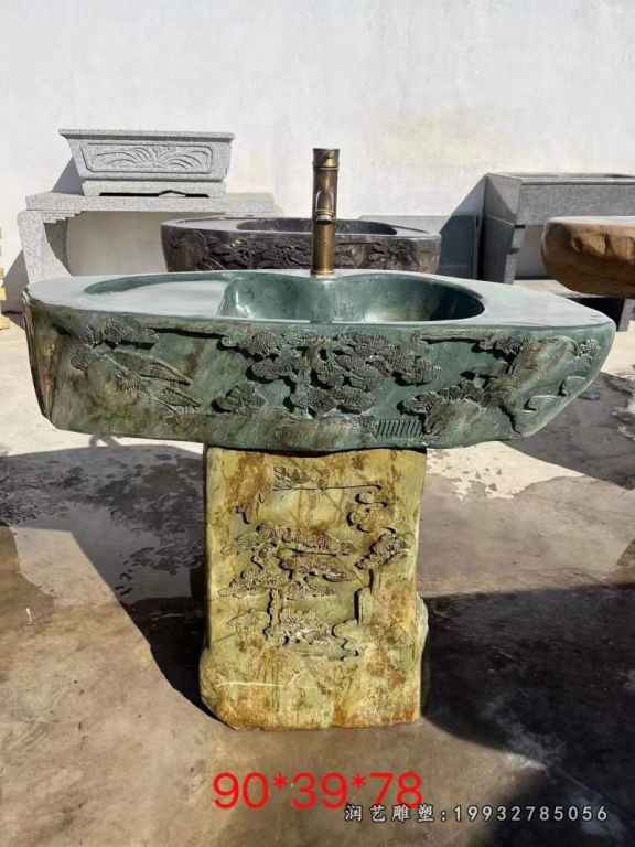 商场流水盆景观石雕