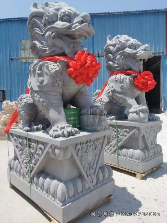 城市麒麟动物石雕