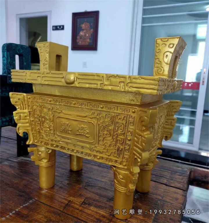 公园香炉景观铜雕