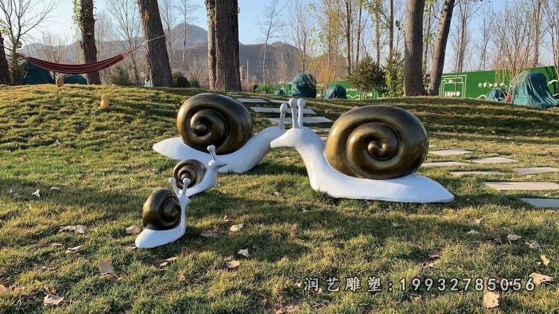 酒店蜗牛动物铜雕