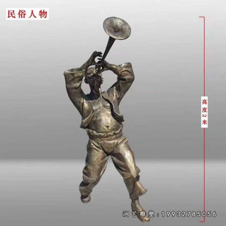 景区民俗人物铜雕