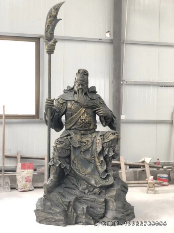 城市关公人物铜雕