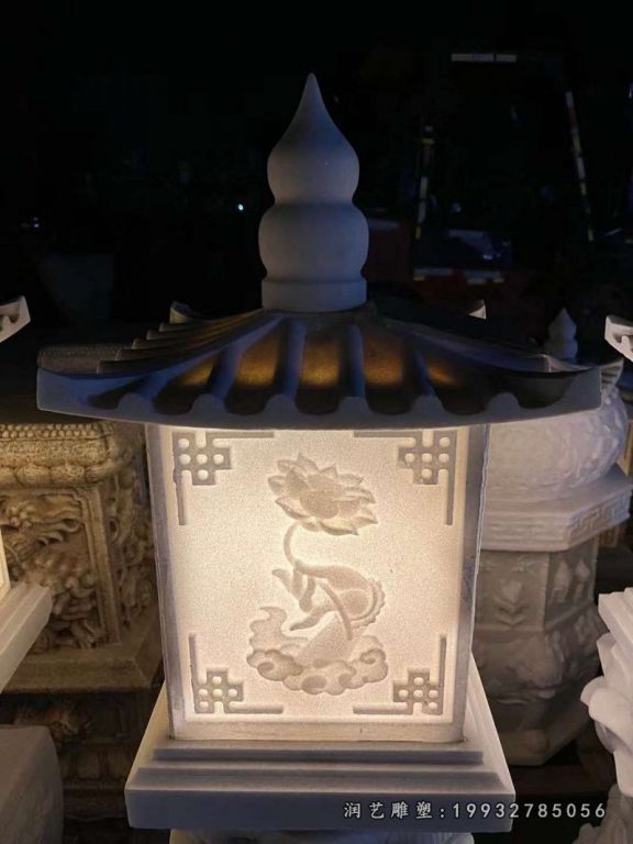 商业街石灯景观石雕