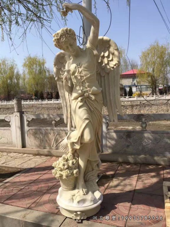 学校天使人物石雕