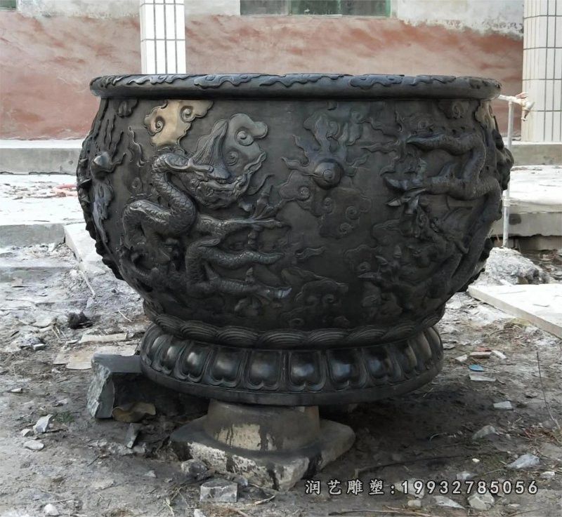 公园鱼缸景观石雕