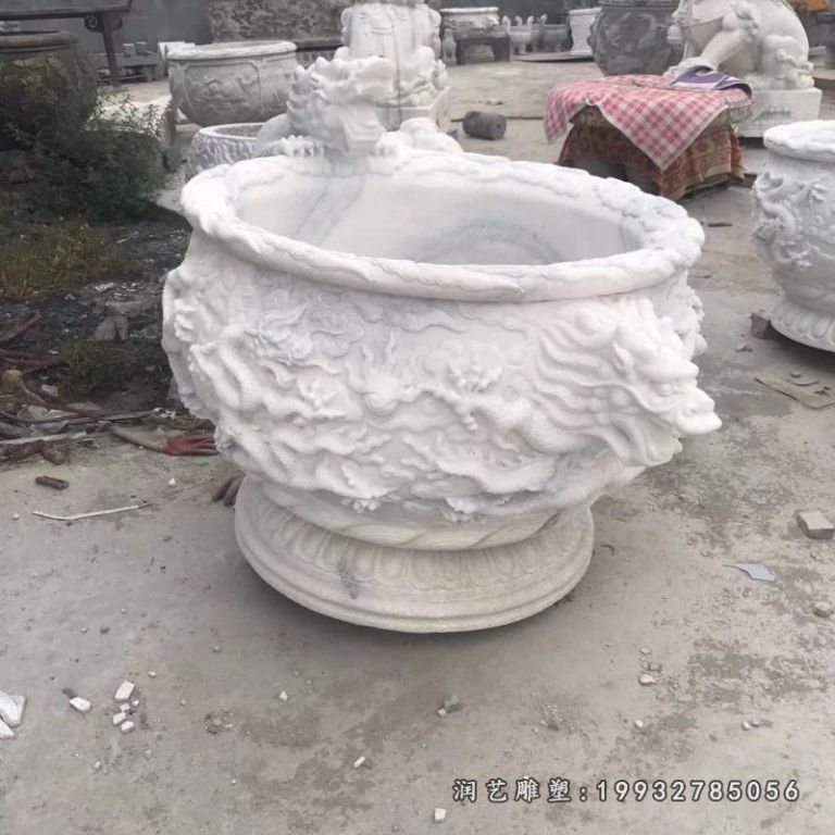 学校水缸景观石雕