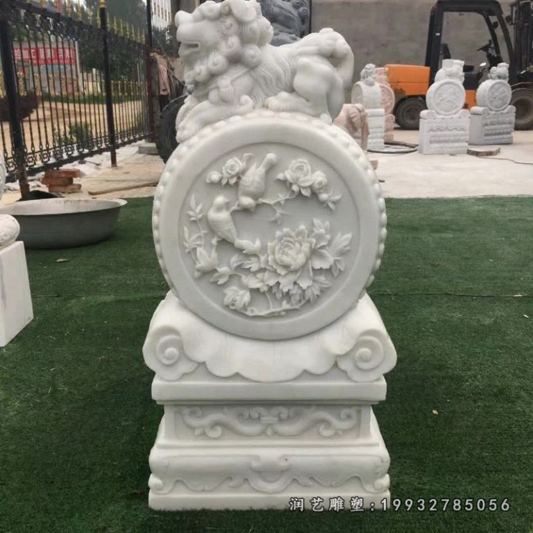 医院抱鼓石景观石雕