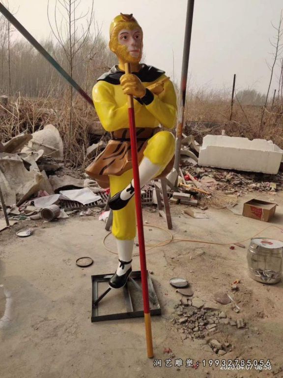 城市玻璃钢西游记雕塑