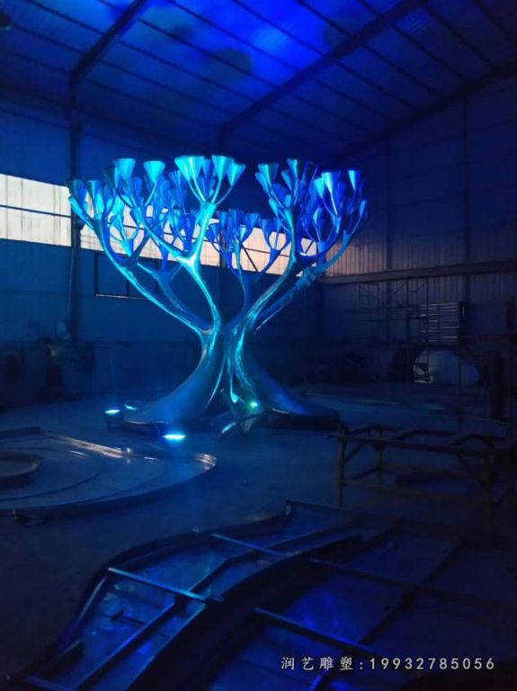 街道不锈钢景观树雕塑