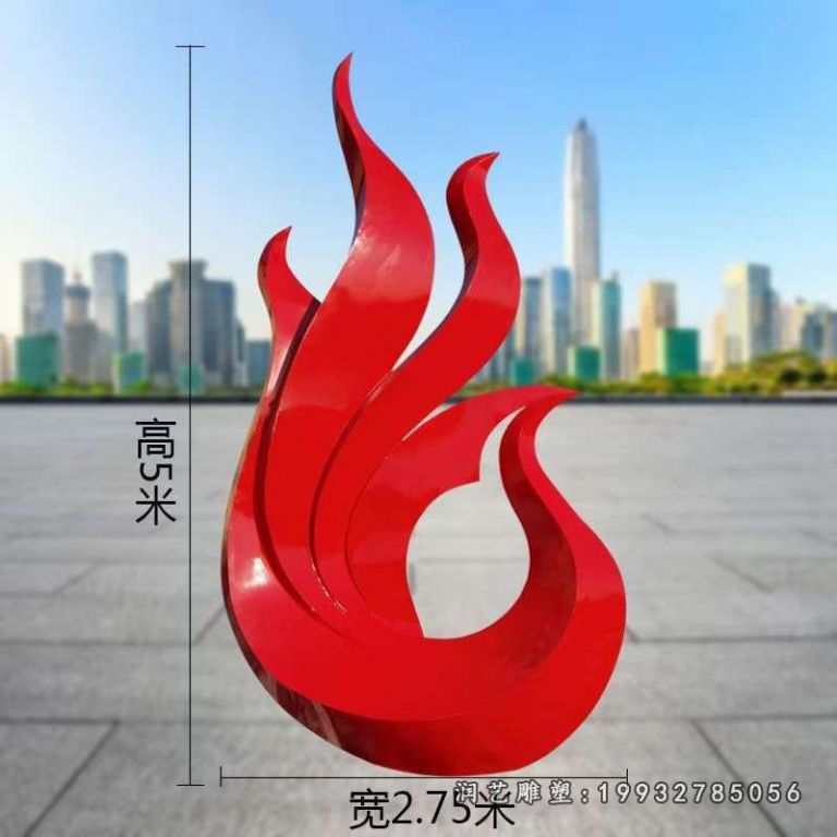 城市不锈钢凤凰雕塑