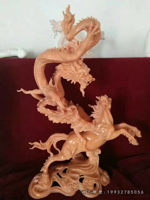 城市动物龙石雕