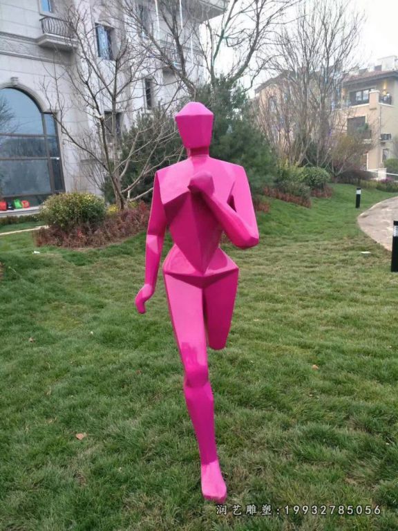 企业玻璃钢运动人物雕塑