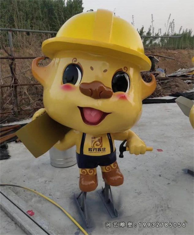 花园玻璃钢十二生肖雕塑