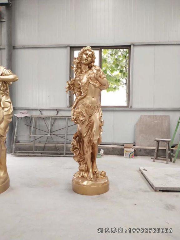 商业街西方人物铜雕