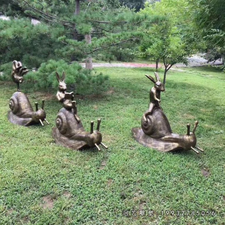 园林动物蜗牛铜雕