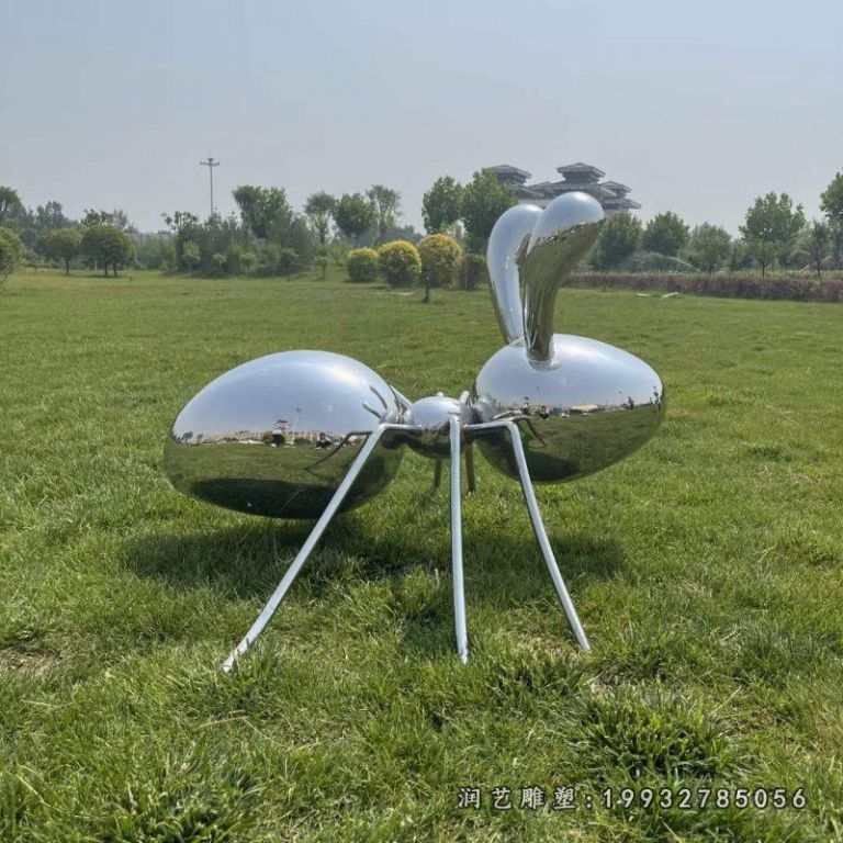 街道不锈钢蚂蚁雕塑