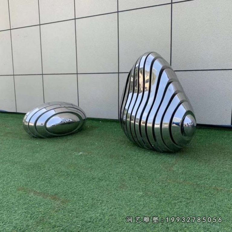园林不锈钢石头雕塑