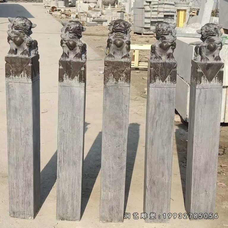 城市景观拴马桩石雕