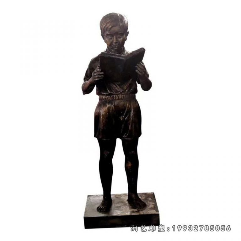 商业街人物儿童铜雕