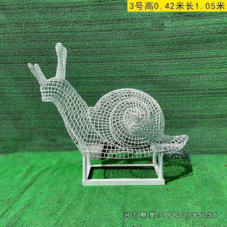 企业不锈钢蜗牛雕塑