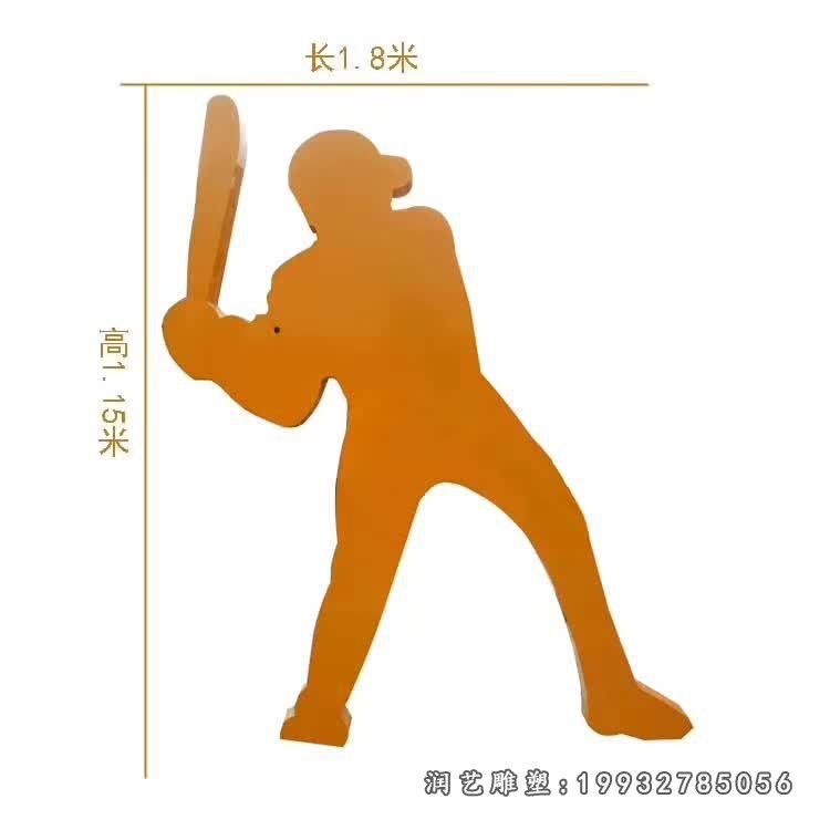 花园不锈钢运动人物雕塑