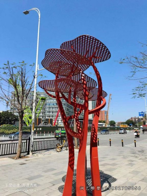 商场不锈钢树雕塑