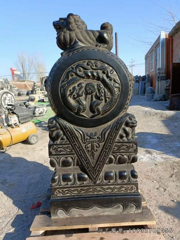 城市景观门墩石雕