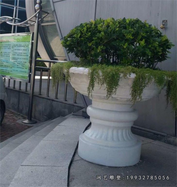 小区花盆景观石雕