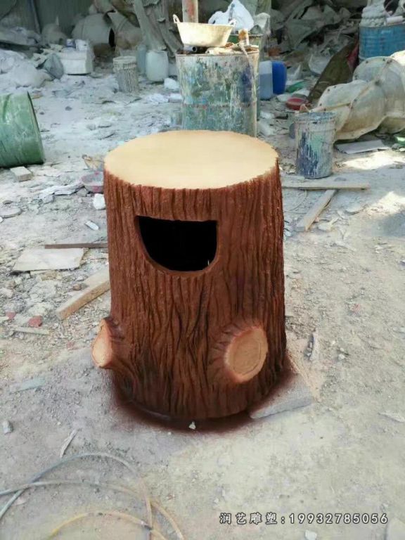 商业街玻璃钢垃圾桶雕塑