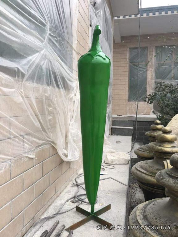 园林玻璃钢辣椒雕塑