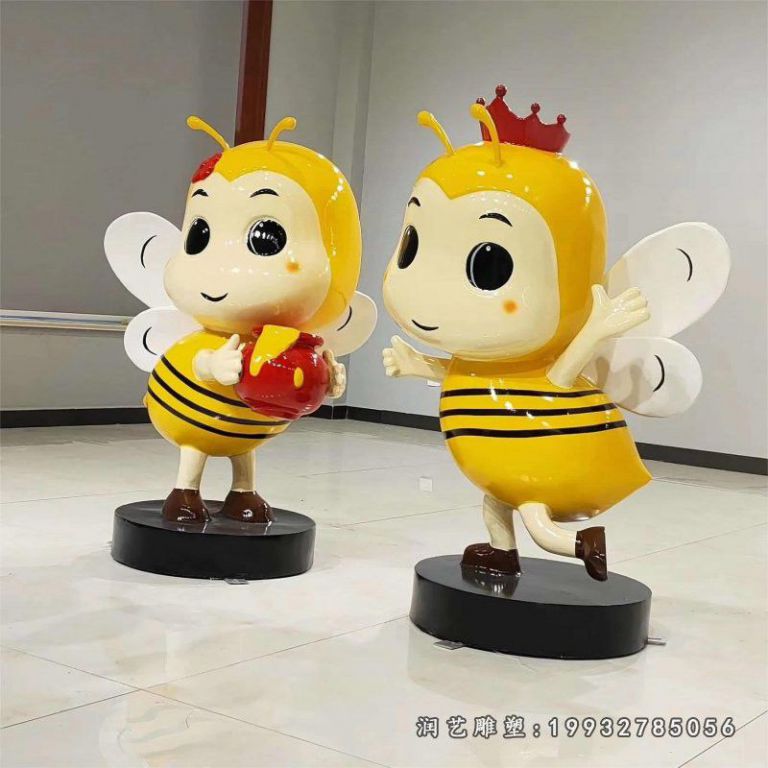花园玻璃钢蜜蜂雕塑