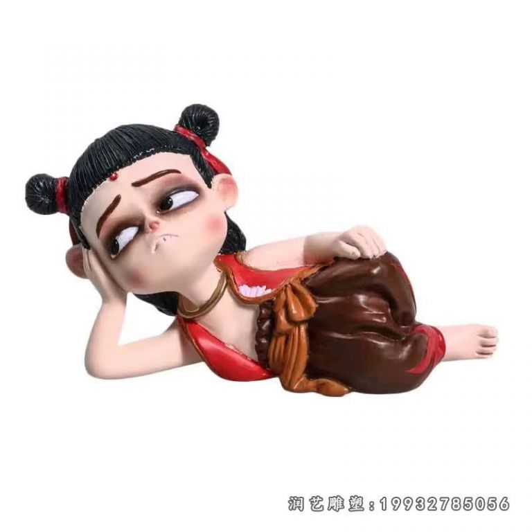 广场玻璃钢哪吒雕塑