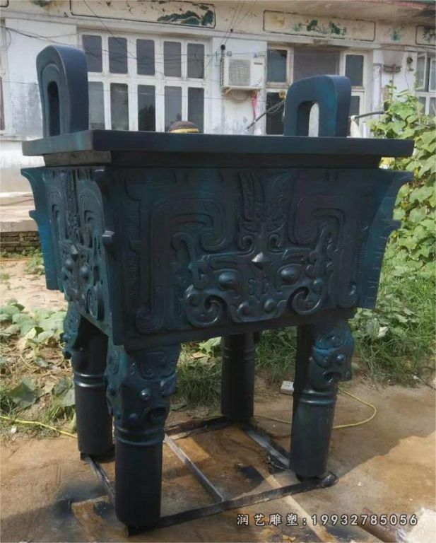 校园景观鼎铜雕
