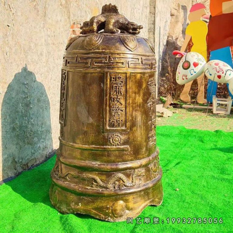 企业景观钟铜雕