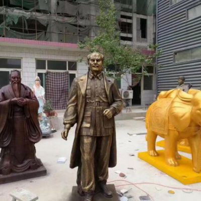 白求恩人物铜雕