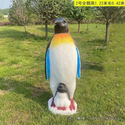 公司玻璃钢企鹅雕塑